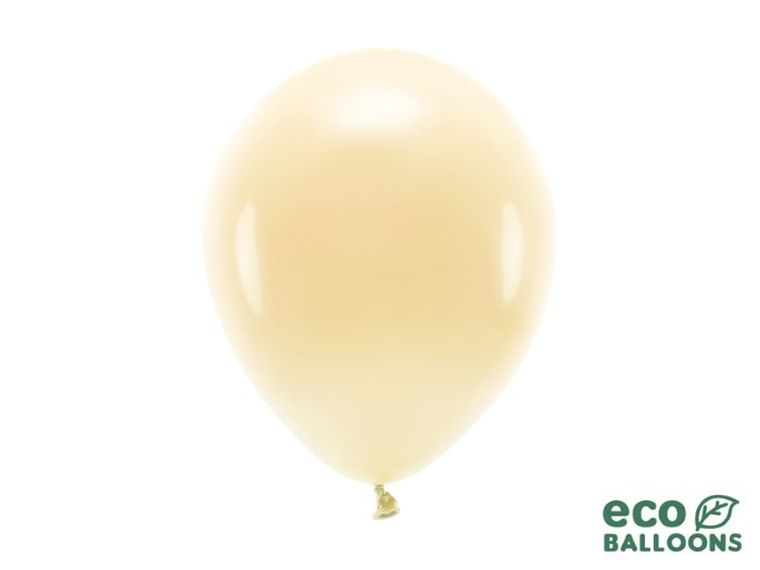 Partydeco, balony eco, 26 cm, jasna brzoskwinia, 100 szt.