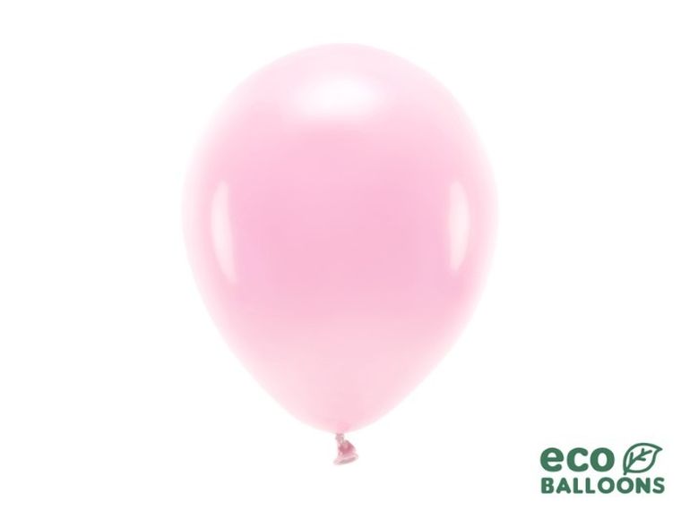 Partydeco, balony eco, 26 cm, jasnoróżowy, 100 szt.