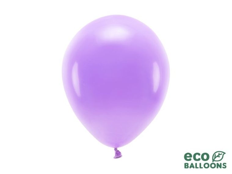 Partydeco, balony eco, 26 cm, lawenda, 100 szt.