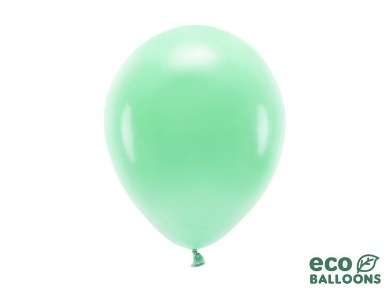 PartyDeco, balony Eco 26 cm pastelowe, mięta, 10 szt.