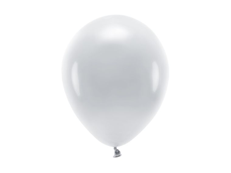 PartyDeco, balony Eco 26 cm pastelowe, szary, 10 szt.