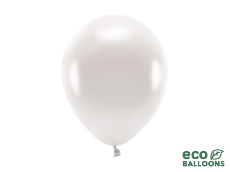 Partydeco, balony eco, 26 cm, perłowy, 100 szt.
