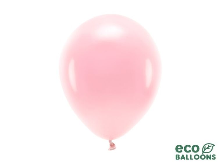 Partydeco, balony eco, 26 cm, rumiany różowy, 100 szt.