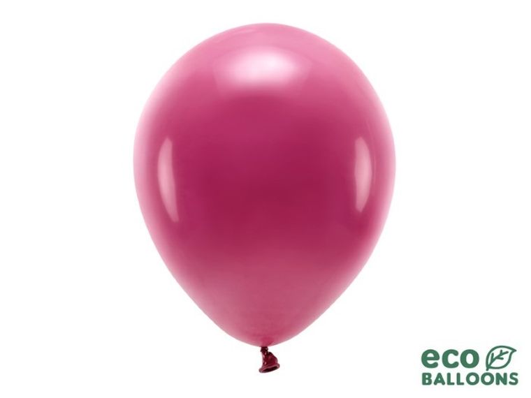 Partydeco, balony eco, 30 cm, bordo, 100 szt.