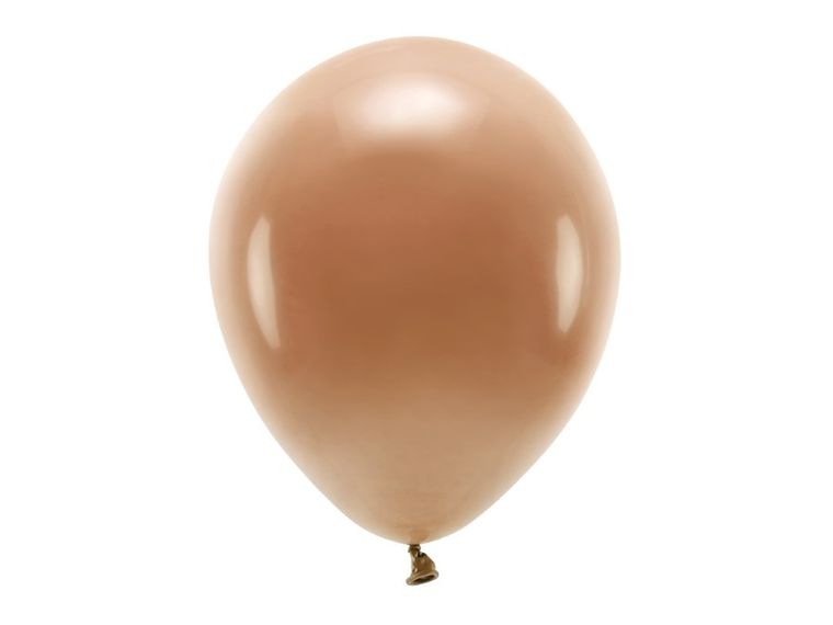 Partydeco, balony eco, 30 cm, czekoladowy brąz, 100 szt.