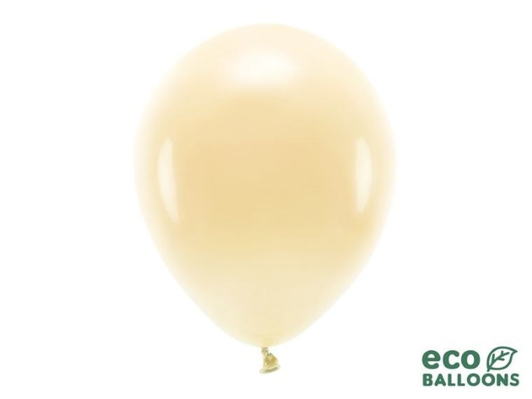 Partydeco, balony eco, 30 cm, jasna brzoskwinia, 100 szt.