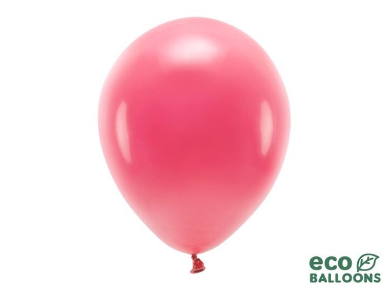 Partydeco, balony eco, 30 cm, jasnoczerwony, 100 szt.