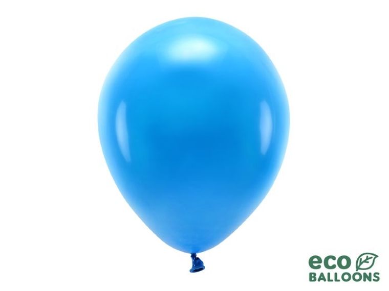 Partydeco, balony eco, 30 cm, niebieski, 100 szt.