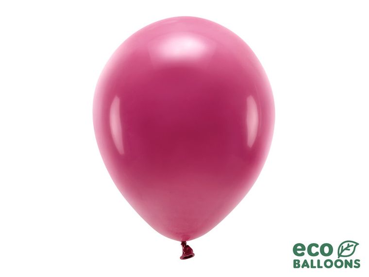PartyDeco, balony Eco 30 cm pastelowe, bordo, 10 szt.