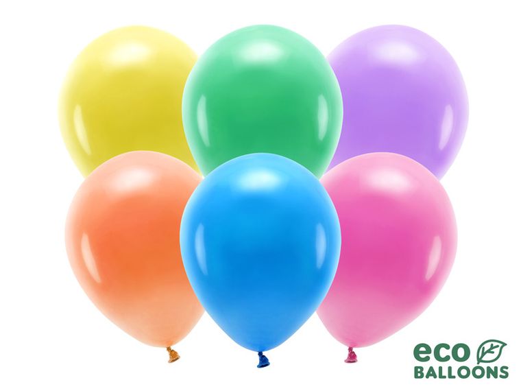 PartyDeco, balony Eco 30 cm pastelowe, mix, 10 szt.