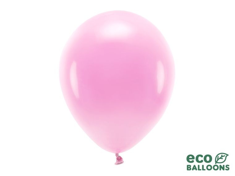 PartyDeco, balony Eco 30 cm pastelowe, różowy, 10 szt.