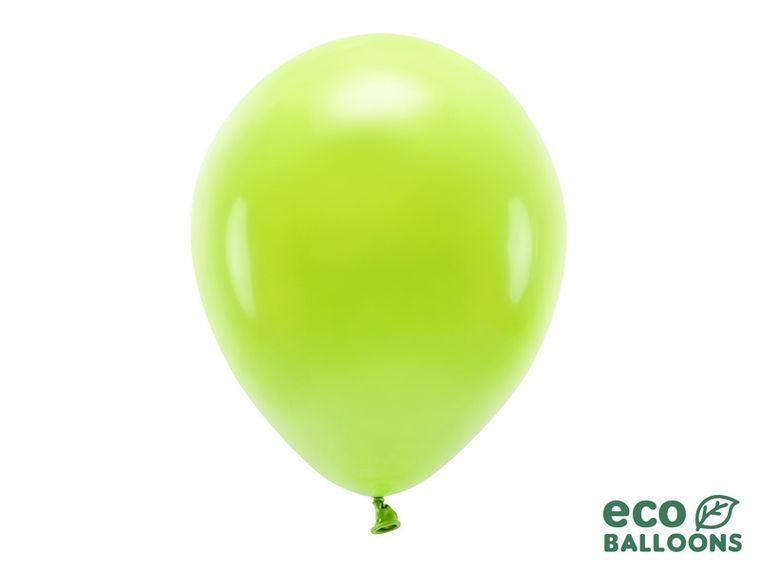 PartyDeco, balony Eco 30 cm pastelowe, zielone jabłuszko, 10 szt.