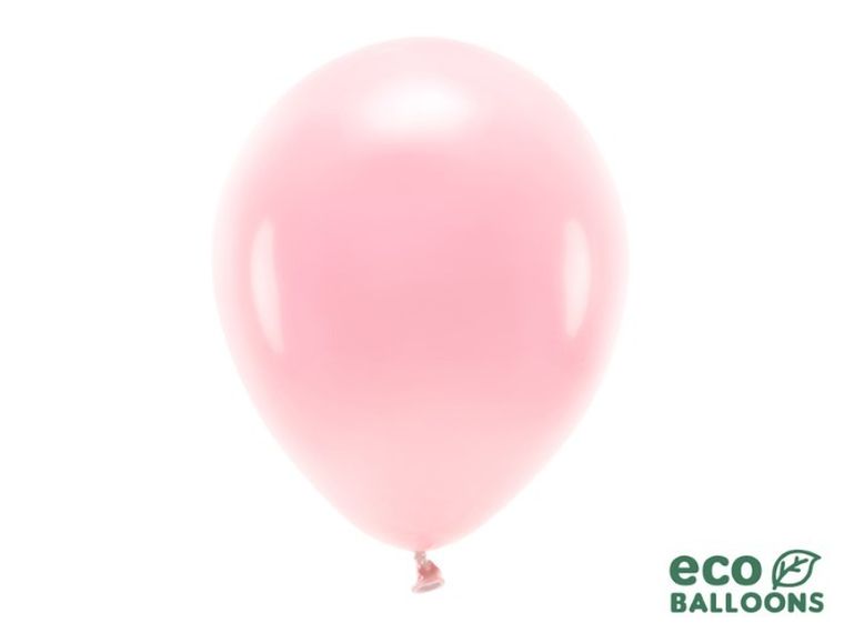 Partydeco, balony eco, 30 cm, rumiany różowy, 100 szt.