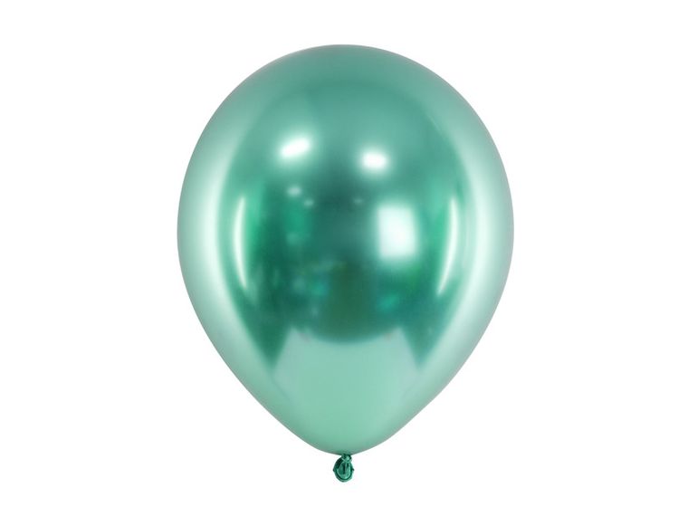 PartyDeco, balony Glossy, 30 cm, butelkowa zieleń, 10 szt.