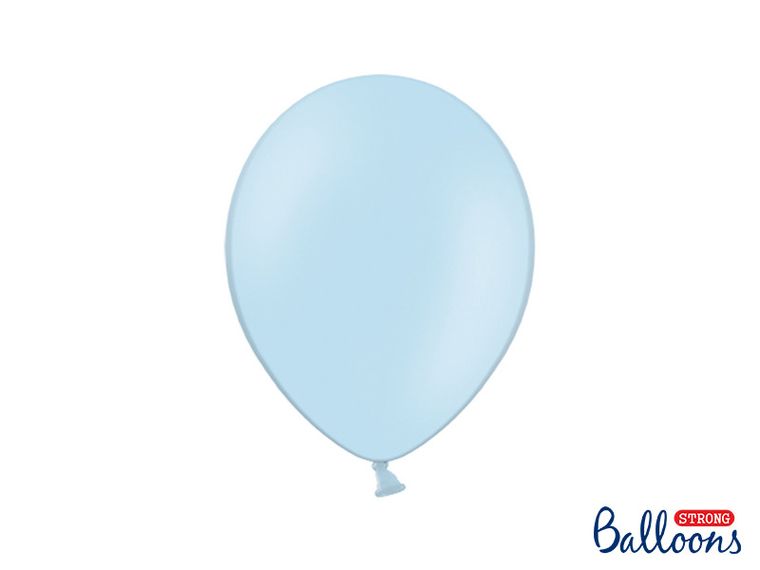 PartyDeco, balony lateksowe strong, pastelowe, błękitne, 23 cm, 10 szt.