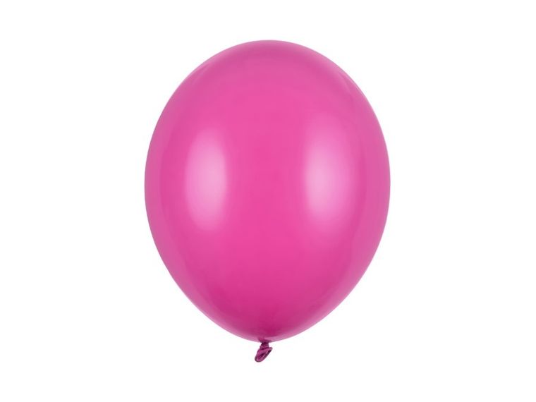 PartyDeco, balony lateksowe strong, pastelowe, ciemno-różowe, 27 cm, 10 szt.