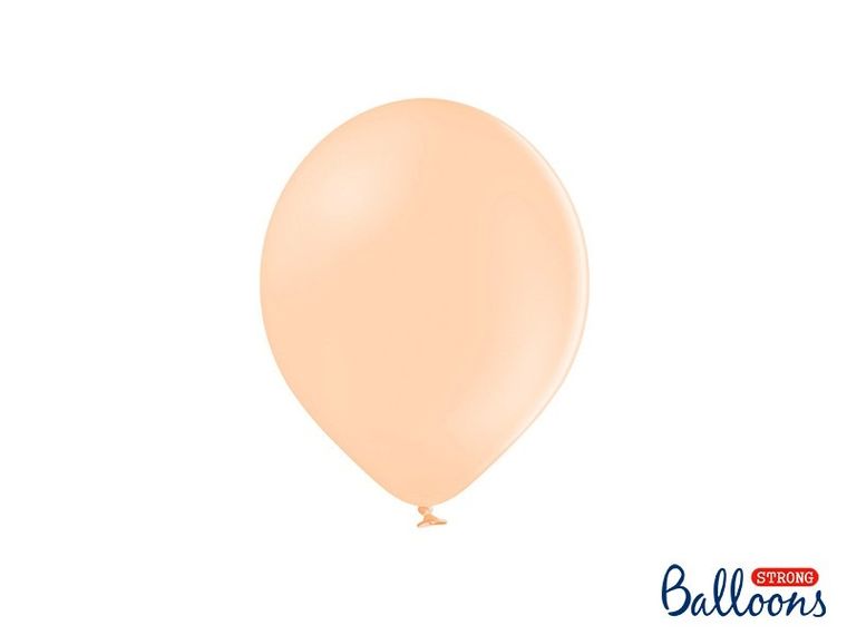 PartyDeco, balony lateksowe strong, pastelowe, jasno-brzoskwiniowe, 23 cm, 100 szt.