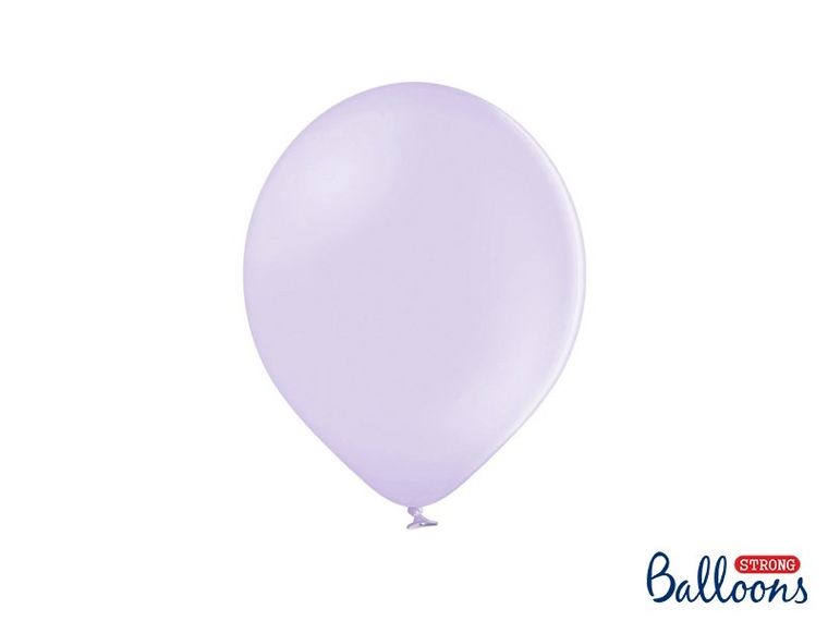 PartyDeco, balony lateksowe strong, pastelowe, jasno-liliowe, 27 cm, 50 szt.
