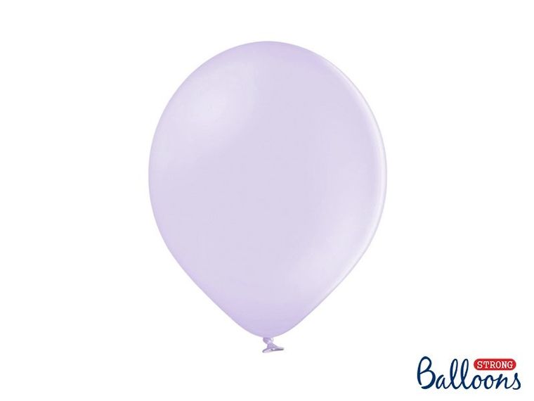 PartyDeco, balony lateksowe strong, pastelowe, jasno-liliowe, 27 cm, 50 szt.