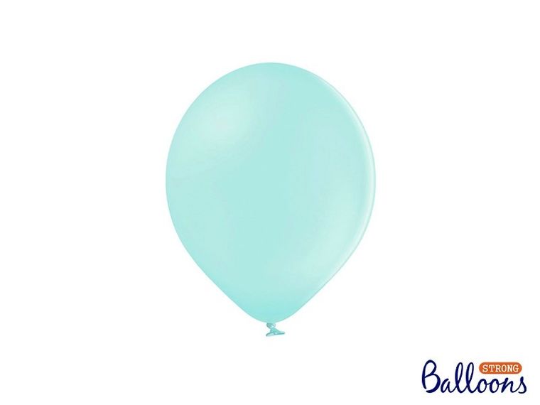 PartyDeco, balony lateksowe strong, pastelowe, jasno-miętowe, 23 cm, 100 szt.