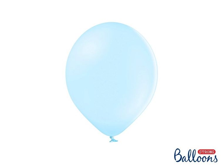 PartyDeco, balony lateksowe strong, pastelowe, jasno-niebieskie, 27 cm, 100 szt.