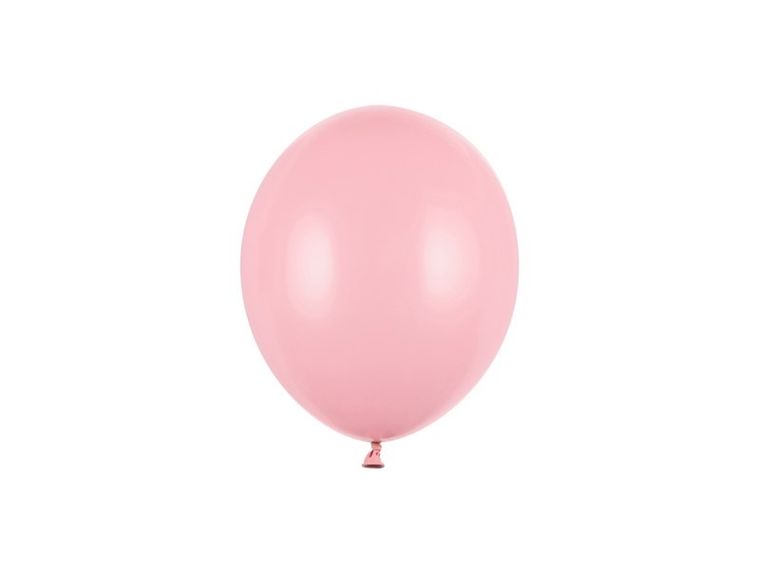 PartyDeco, balony lateksowe strong, pastelowe, jasno-różowe, 12 cm, 100 szt.