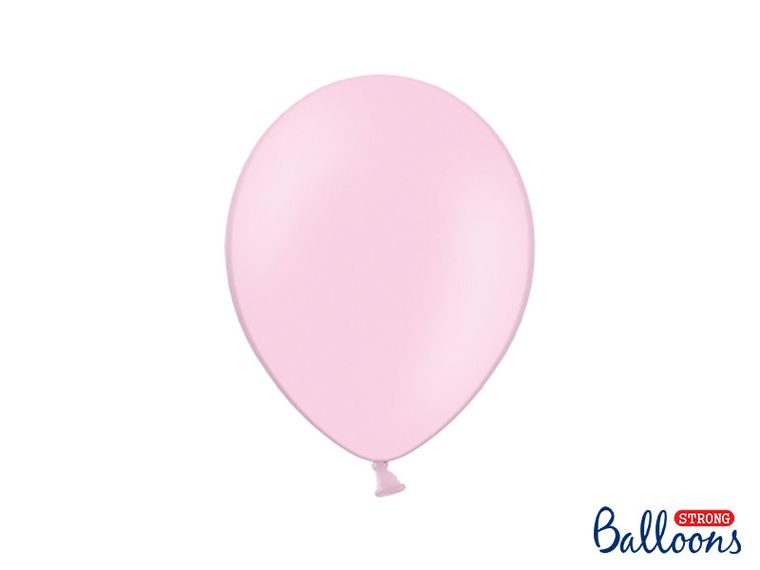 PartyDeco, balony lateksowe strong, pastelowe, jasno-różowe, 23 cm, 10 szt.