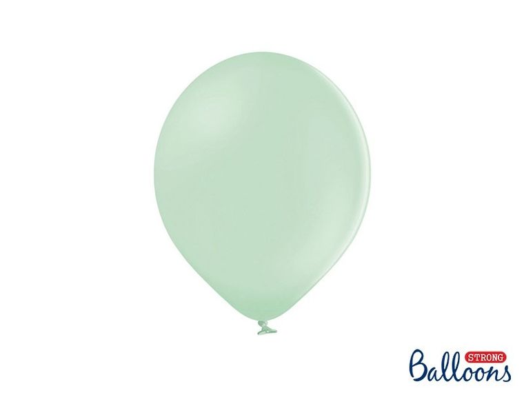 PartyDeco, balony lateksowe strong, pastelowe, pistacjowe, 27 cm, 10 szt.