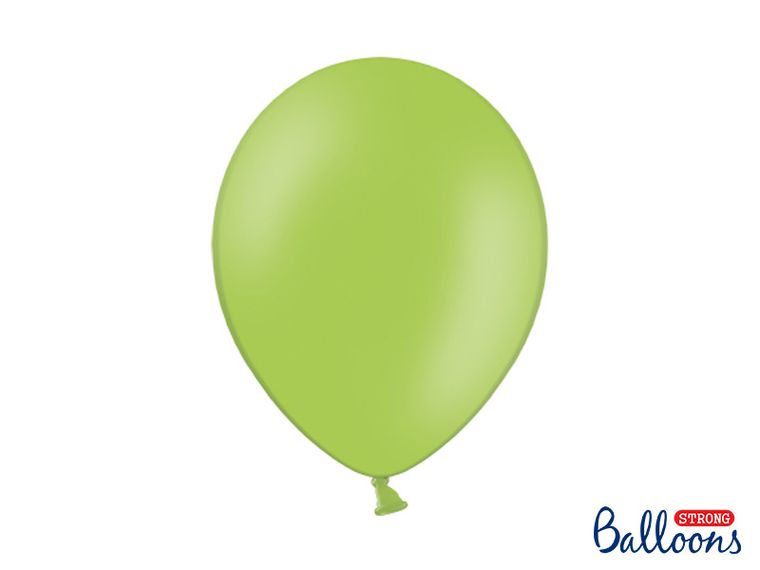 PartyDeco, balony lateksowe strong, pastelowe, zielone jabłuszko 27 cm, 10 szt.