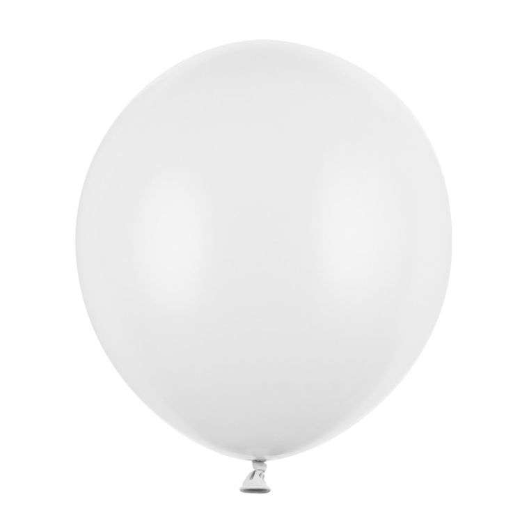 PartyDeco, balony strong, pastel, pure white, 43 cm, 25 szt.