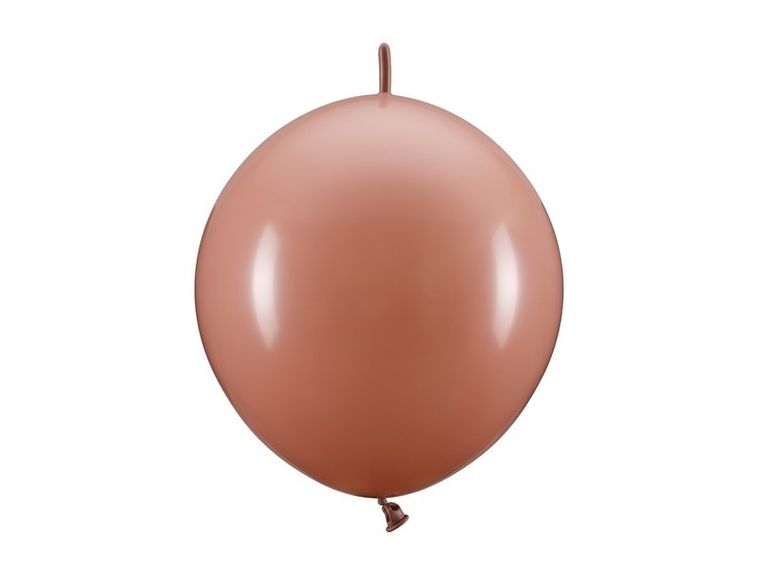 PartyDeco, balony z łącznikiem, brudny róż, 33 cm, 20 szt.