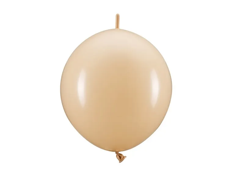 PartyDeco, balony z łącznikiem, nude, 33 cm, 20 szt.