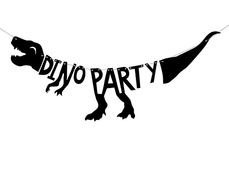 PartyDeco, baner Dinozaury, Dino Party, 20-90 cm