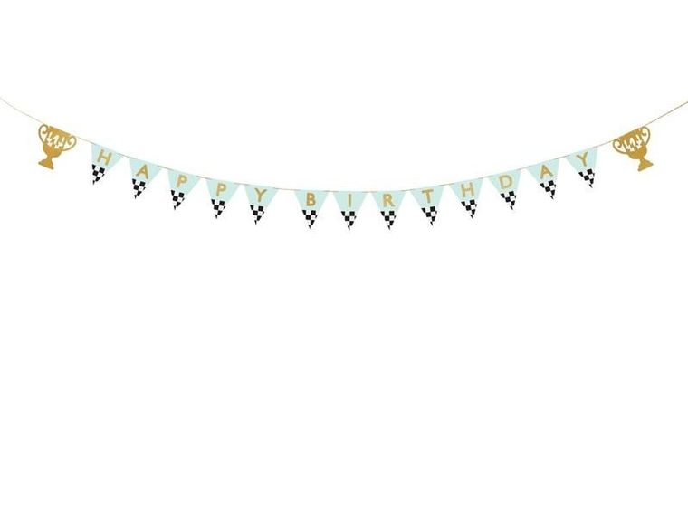 PartyDeco, baner, Happy Birthday, puchary, 2,5m