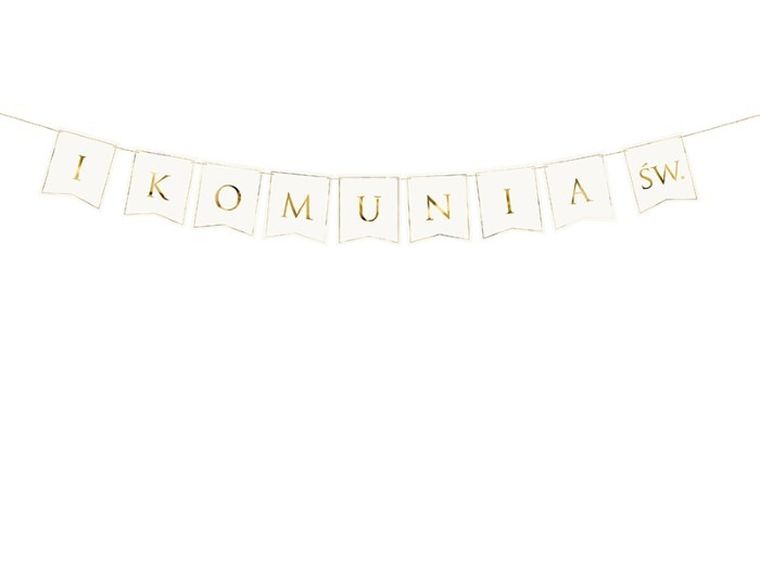 Partydeco, baner, I Komunia Św., 15-133 cm