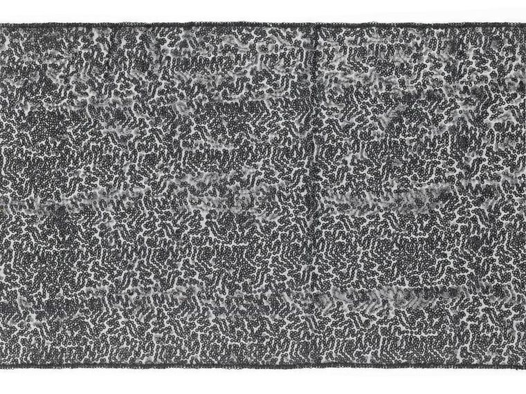 PartyDeco, bieżnik cekinowy, czarny, 0,3-5m