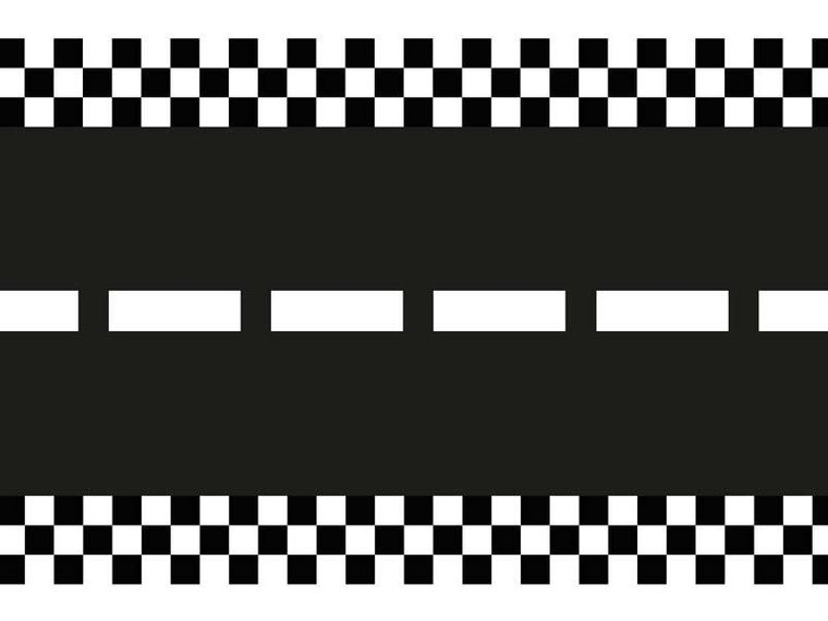 Partydeco, bieżnik fizelinowy, Tor wyścigowy, 40-500 cm