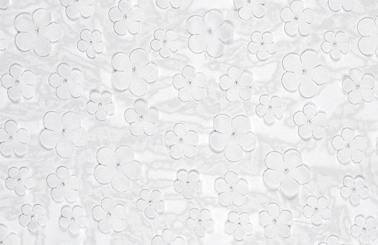 PartyDeco, bieżnik, Kwiaty, biały, 26-500 cm