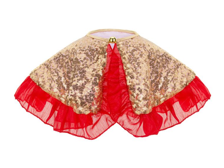 PartyDeco, cekinowy kołnierzyk, złoty, 1 szt.