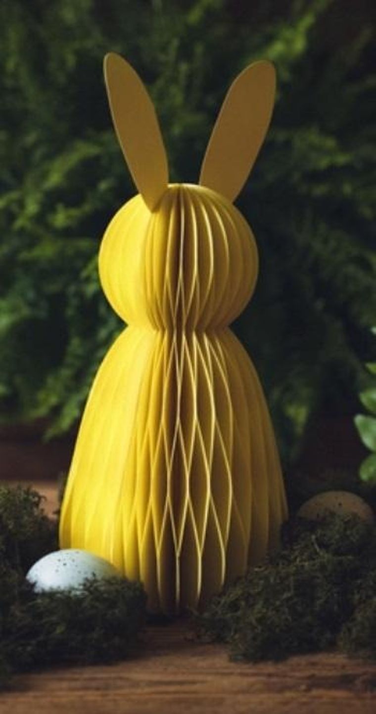 PartyDeco, dekoracja papierowa na magnes, króliczek, 30 cm