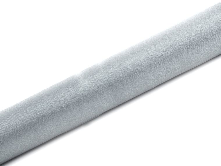 PartyDeco, dekoracyjna, mieniąca się organza snow, srebrna, 0,36-9 m