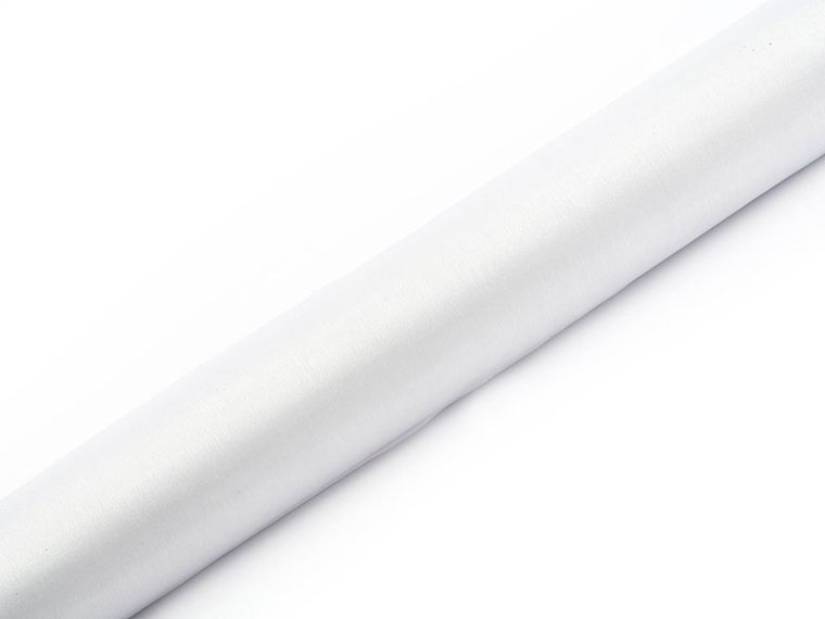 PartyDeco, dekoracyjna organza gładka, biała, 0,36-9 m