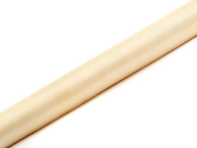 PartyDeco, dekoracyjna organza gładka, kremowa, 0,36-9 m