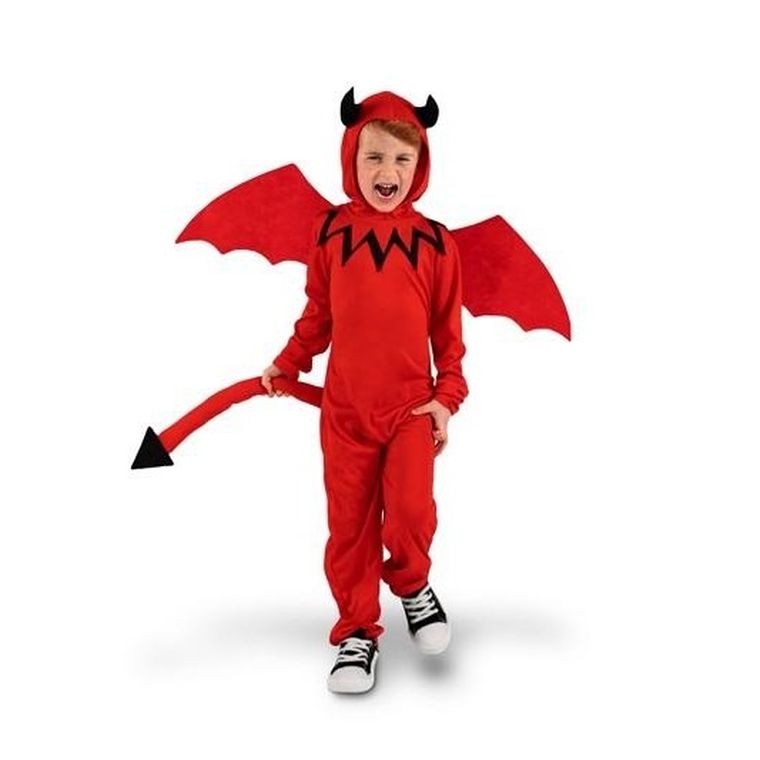 PartyDeco, Diabeł, strój dla dzieci, rozmiar 116-128 cm