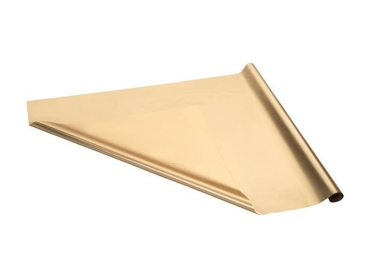 PartyDeco, folia dekoracyjna, satynowa, złota, 0.8-25m