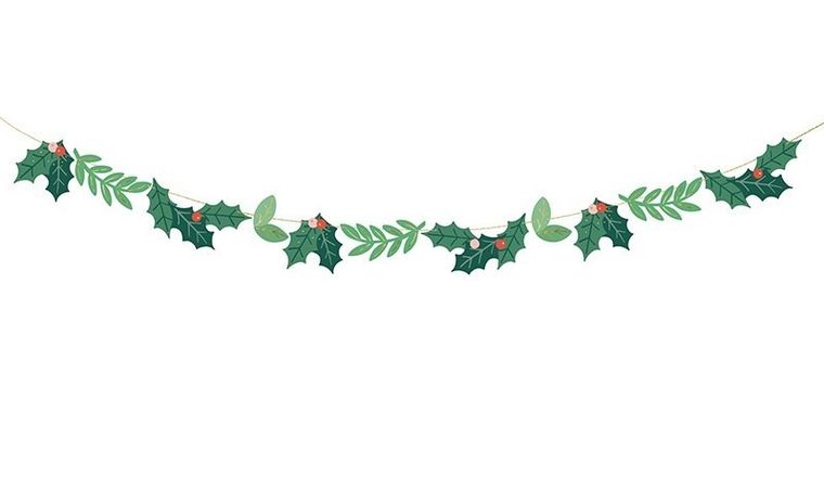 PartyDeco, Jemioła, girlanda, 1.5 m, zielony