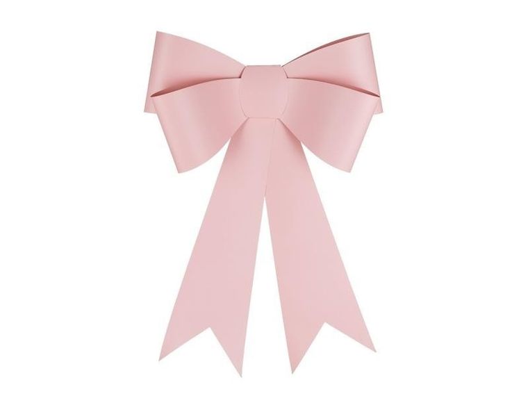 PartyDeco, kokarda dekoracyjna DIY, jasno różowa, 55-71 cm