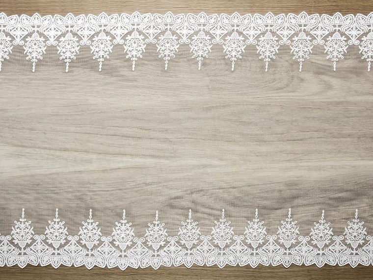 PartyDeco, koronka, złamana biel, 0,45-9m, 1 szt.