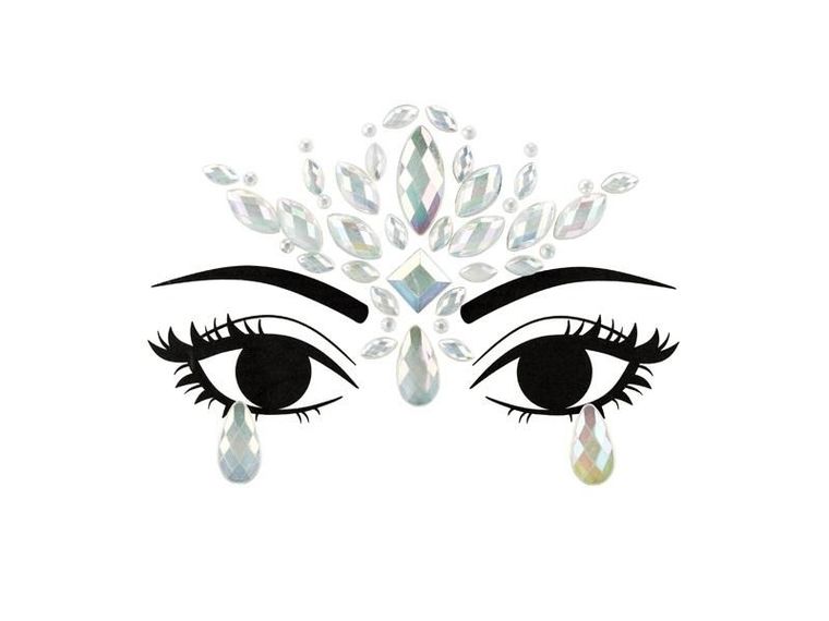 PartyDeco, Kryształki do twarzy, świecące w ciemności