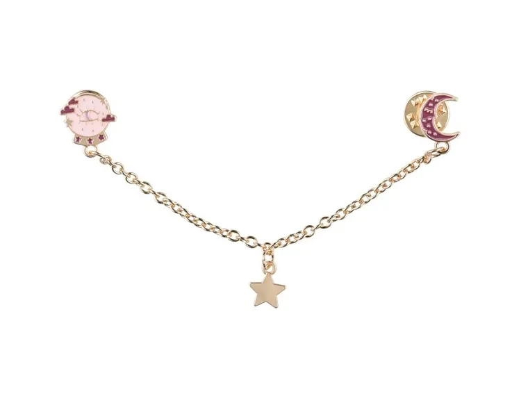 PartyDeco, kryształowa kula, przypinka na kołnierzyk